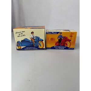 Dimestore Dreams Motorcycle With Sidecar & Rider Deluxe Plastic Toy Ages 5+ Vint